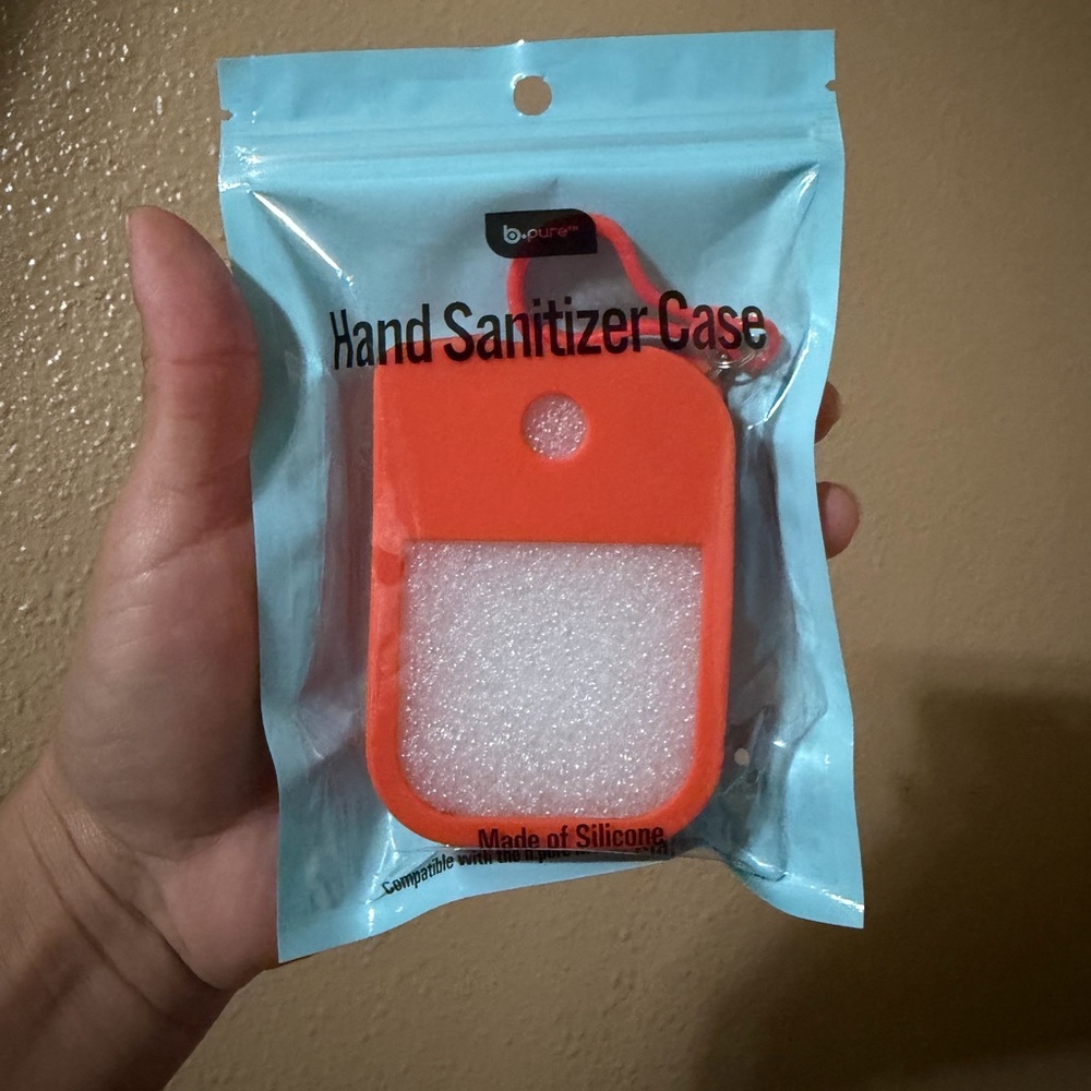 Orange Silicone Hand Sanitizer Holder
